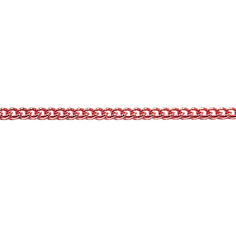 1.8 mm Rose gold filled panzer chain, panzer chain, curb chain, Jewelry making, gold filled chain, Rose gold filled - 1 Ft (30 cm)