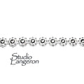935 Argentium Silver Bezel wire, Gallery wire, Gallery ribbon, Gallery pattern, Argentium silver, Wire, Jewelry making - 4 inch (10 cm)