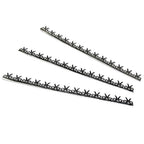 999 Fine silver Casted Bezel wire size 6.5x0.44 cm (2.8 inch), Gallery wire, Jewelry making, Setting, Gallery pattern, Silver wire - 1 piece