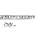 935 Argentium Silver Bezel wire, Gallery wire, Gallery ribbon, Gallery pattern, Argentium silver, Jewelry making, Wire - 4 inch (10 cm)