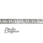 935 Argentium Silver Bezel wire, Gallery wire, Gallery ribbon, Gallery pattern, Argentium silver, Jewelry making, Wire - 4 inch (10 cm)