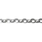 2.5 mm 925 Sterling Silver oval cable shiny chain, silver chain, 925 silver chain, silver chain oval, Jewelry making - 1 Ft (30 cm)