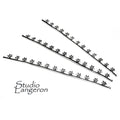 999 Fine silver Casted Bezel wire size 7.0x0.43 cm (2.8 inch), Gallery wire, Setting silver, Gallery pattern, Jewelry making - 1 piece