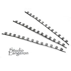 999 Fine silver Casted Bezel wire size 7.0x0.43 cm (2.8 inch), Gallery wire, Setting silver, Gallery pattern, Jewelry making - 1 piece