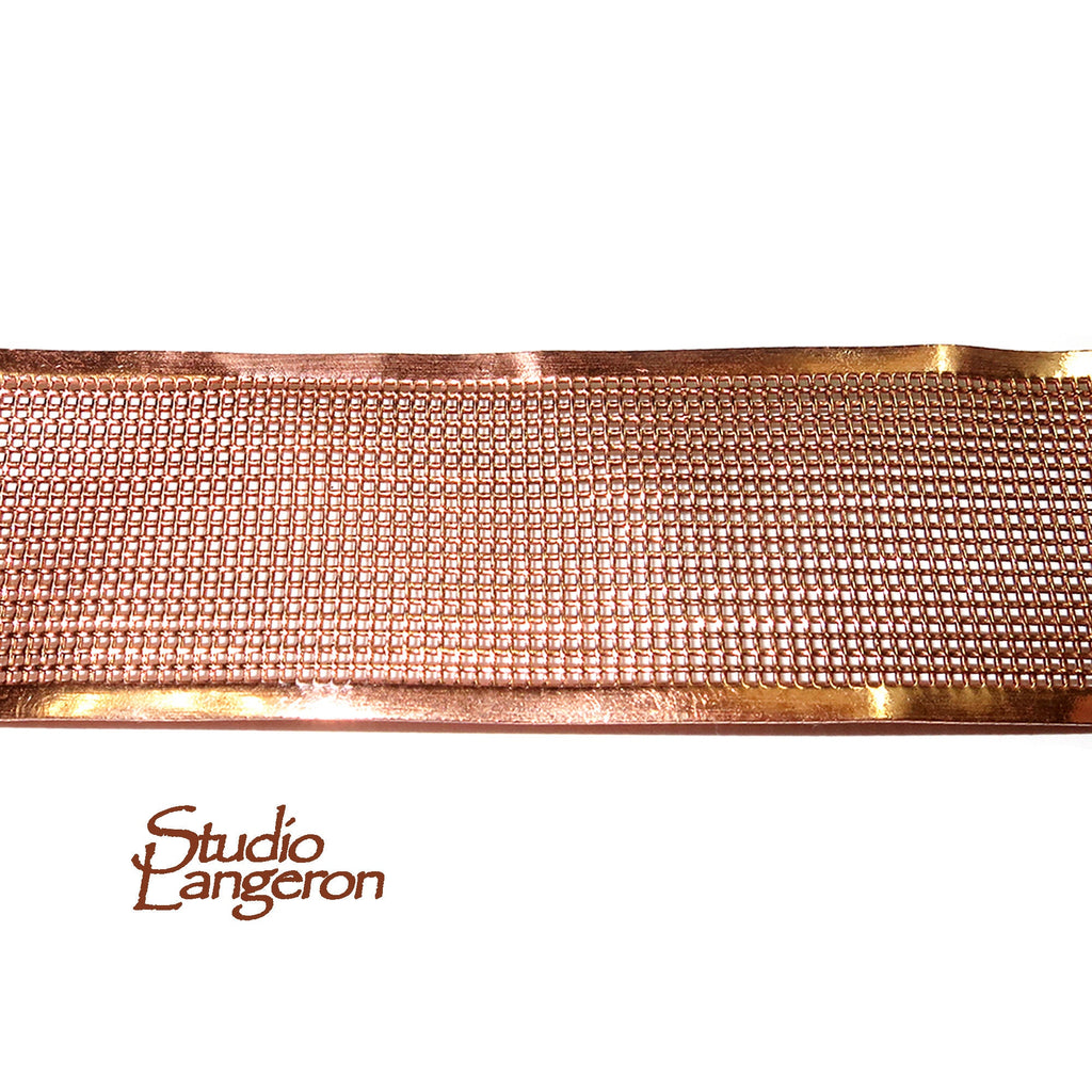 Natural Copper Bezel wire, Gallery wire, Gallery ribbon, Gallery pattern, Jewelry making, Setting, Copper, Copper wire  - 4 inch (10 cm)