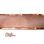 Natural Copper Bezel wire, Gallery wire, Gallery ribbon, Gallery pattern, Jewelry making, Setting, Copper, Copper wire  - 4 inch (10 cm)