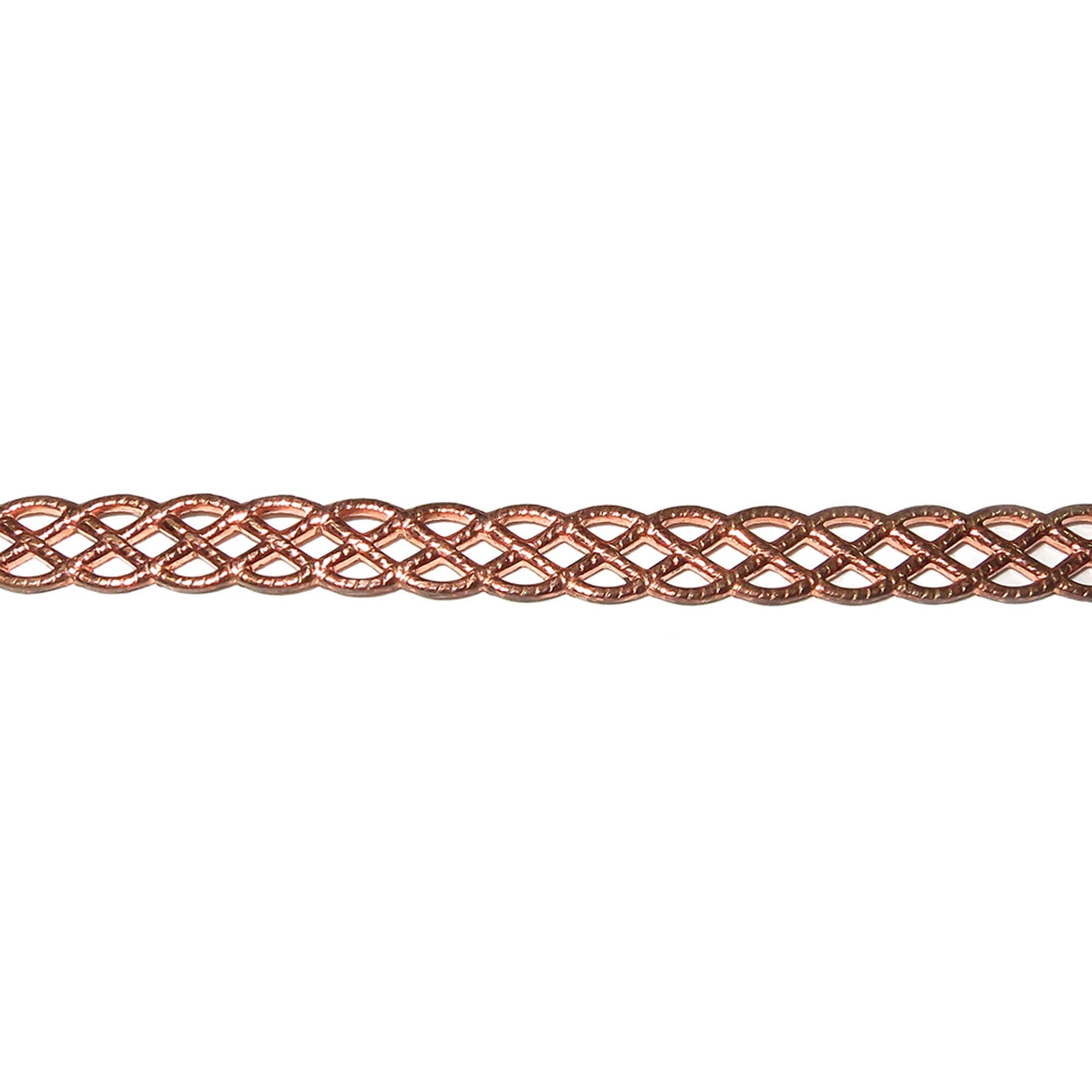 Natural Copper Bezel wire, Gallery wire, Gallery ribbon, Gallery pattern, Jewelry making, Wire, Copper wire, Findings  - 4 inch (10 cm)