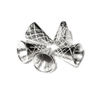 925 Sterling silver Bead Cones, Beading, Jewelry making, Cones, Sterling silver, Lariat, Cone end caps, Silver cone - 1 pair (2 piece)