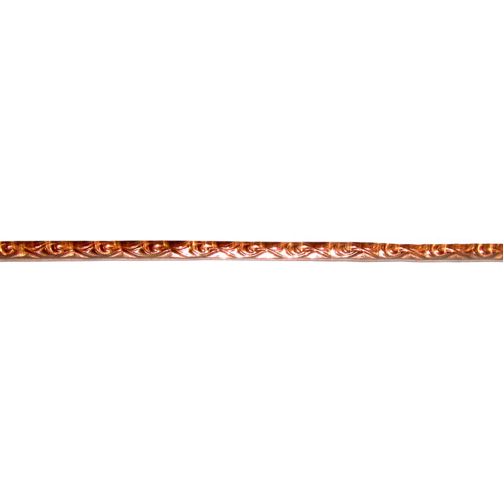Natural Copper Bezel wire, Gallery wire, Gallery ribbon, Gallery pattern, Jewelry making, Natural Copper, Copper setting - 4 inch (10 cm)