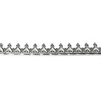 935 Argentium Silver Bezel wire, Gallery wire, Gallery ribbon, Gallery pattern, Argentium silver, Wire, Jewelry making - 4 inch (10 cm)