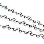 999 Fine silver Casted Bezel wire size 6.5x0.45 cm (2.4 inch), Gallery wire, Setting silver, Gallery pattern, Wire, Jewelry making - 1 piece