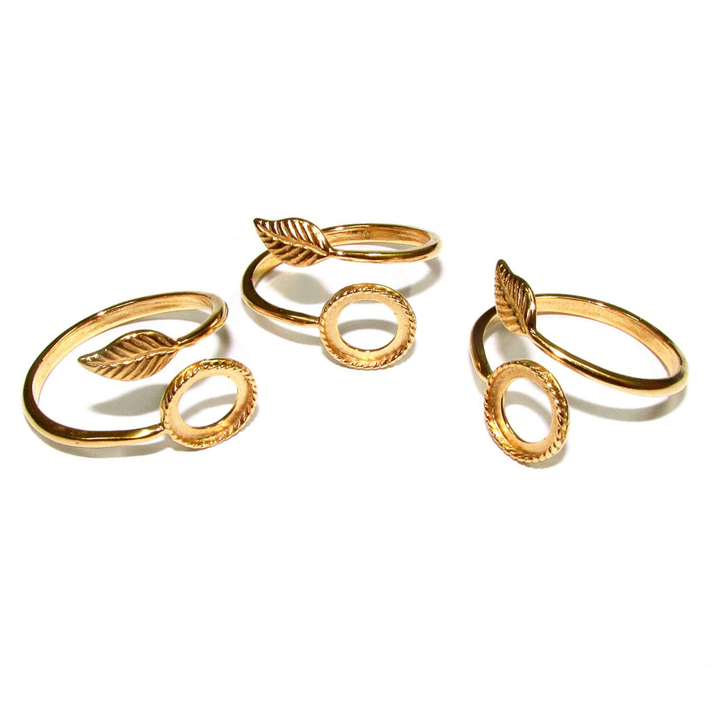 14K Yellow gold filled open blank ring with bezel cup 8 mm, base ring, bezel cup, ring gold filled, Setting, Jewelry making- 1 piece