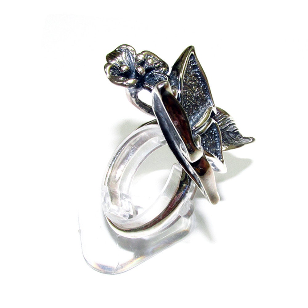 Handmade butterfly ring 925 sterling silver size 9, Handmade ring, single copy, silver ring, gemstone, sterling silver, butterfly