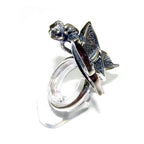 Handmade butterfly ring 925 sterling silver size 9, Handmade ring, single copy, silver ring, gemstone, sterling silver, butterfly