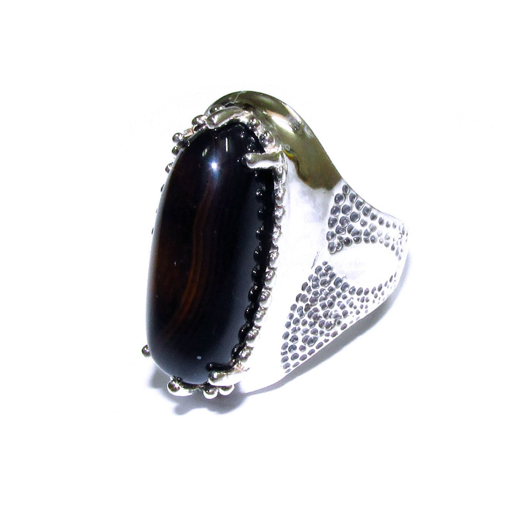 Statement Rauch topaz ring 925 sterling silver size 7 1/2, handmade ring, single copy, unique design, Rauch topaz, silver ring, gemstone