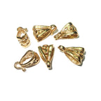 14K Gold filled delicate filigree Pendant Bails with hook, Bail with hook, Gold filled Bail, Jewelry making, Bail findings - 1 piece