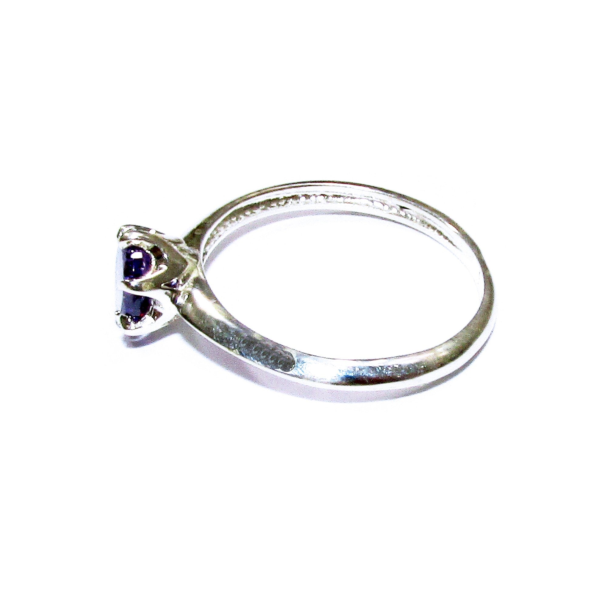 Amethyst ring 925 sterling silver size 5 1/2, Handmade ring, single copy, sterling silver, Amethyst ring, silver ring, gemstone