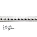 935 Argentium Silver Bezel wire, Gallery wire, Gallery ribbon, Gallery pattern, Argentium silver, Wire, Jewelry making - 4 inch (10 cm)