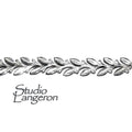 935 Argentium Silver Gallery wire, Bezel wire, Gallery ribbon, Gallery pattern, Jewelry making, Setting, Silver wire - 4 inch (10 cm)
