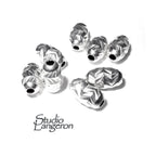 925 Sterling Silver Diamond cut shiny oval Beads Size 4.0x6.5 mm, Jewelry making, Diamond cut, oval Beads, Silver oval beads - 1 piece
