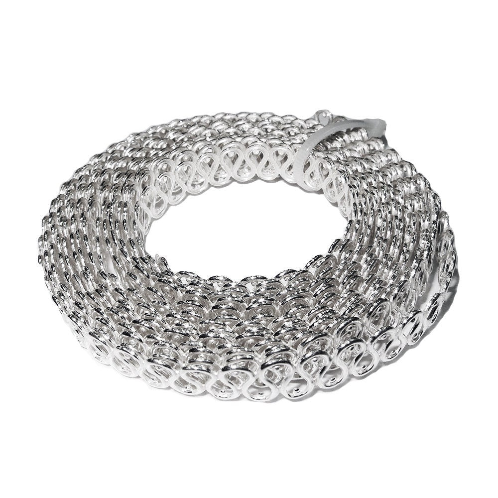935 Argentium Silver Bezel wire, Gallery wire, Gallery ribbon, Gallery pattern, Argentium silver, Wire, Jewelry making - 4 inch (10 cm)