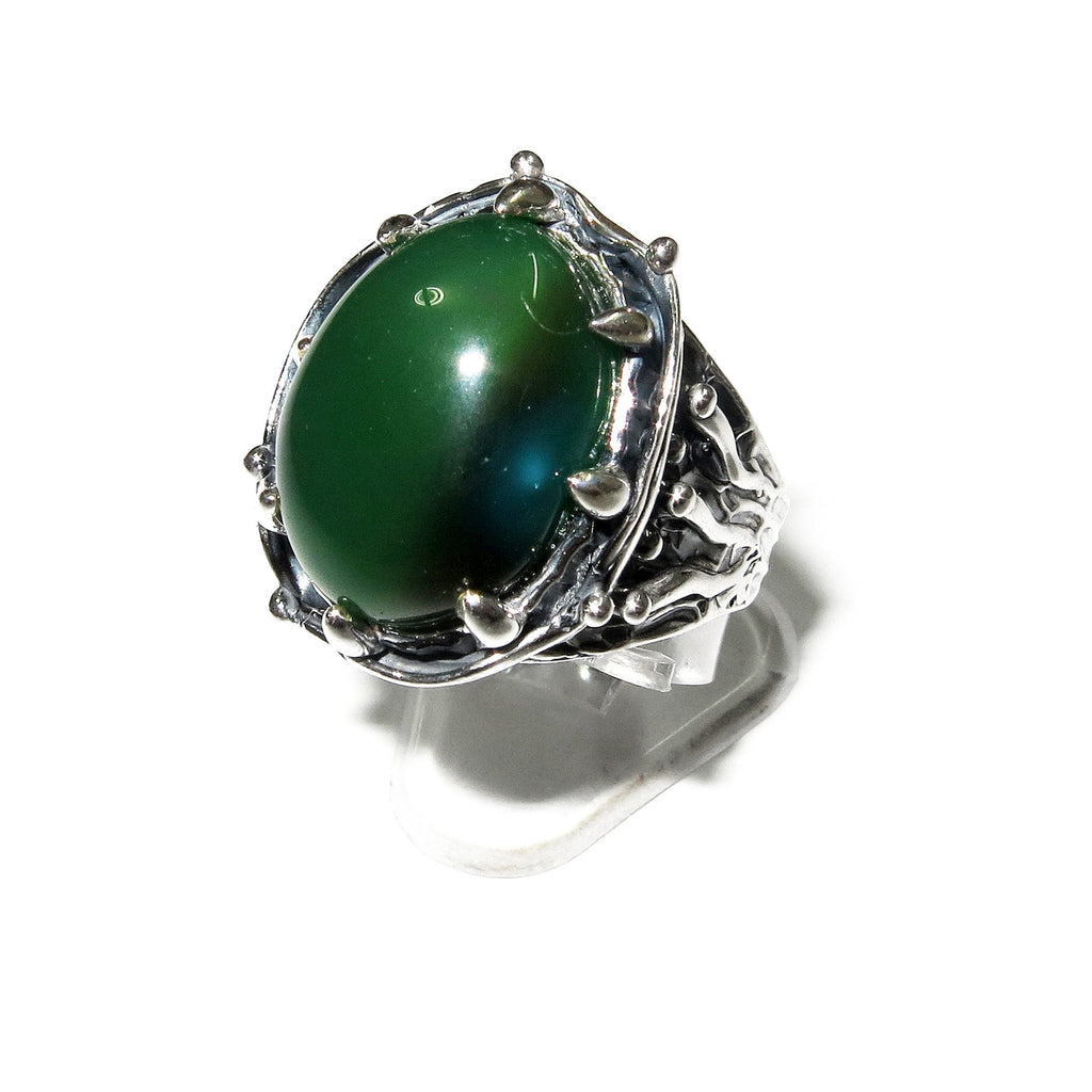 Natural Jade ring 925 sterling silver size 7, handmade ring, single copy, Natural Jade, silver ring, Jade gemstone, Statement ring