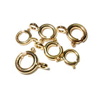 14K Yellow Gold Filled Spring Ring Clasp size 5, 5.5, 6, 7, 8 mm, Clasp gold filled, 14K Yellow gold filled, Jewelry making, Clasp - 1 piece