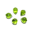 Natural Olivine Teardrop faceted Beads size 10x7 mm, Olivine Gemstone, Jewelry making, Natural Gemstone Teardrop beads - 1 piece