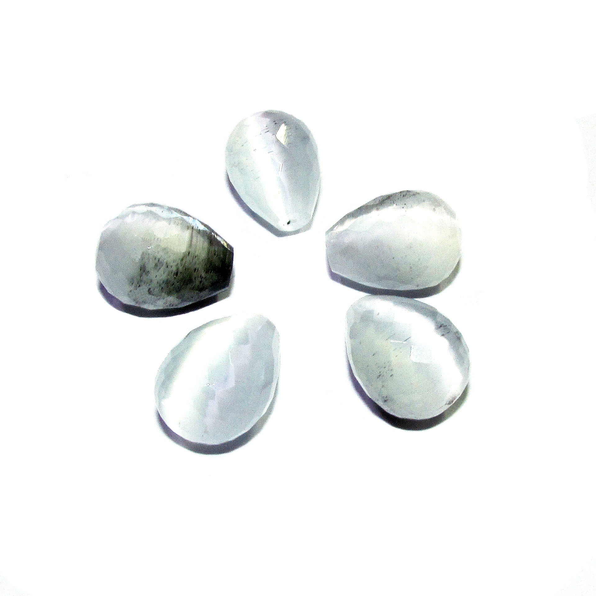 Natural Cat's eye Teardrop faceted Beads size 10x13 mm, Cat's eye quartz Gemstone, Jewelry making, Natural Gemstone Teardrop beads - 1 piece