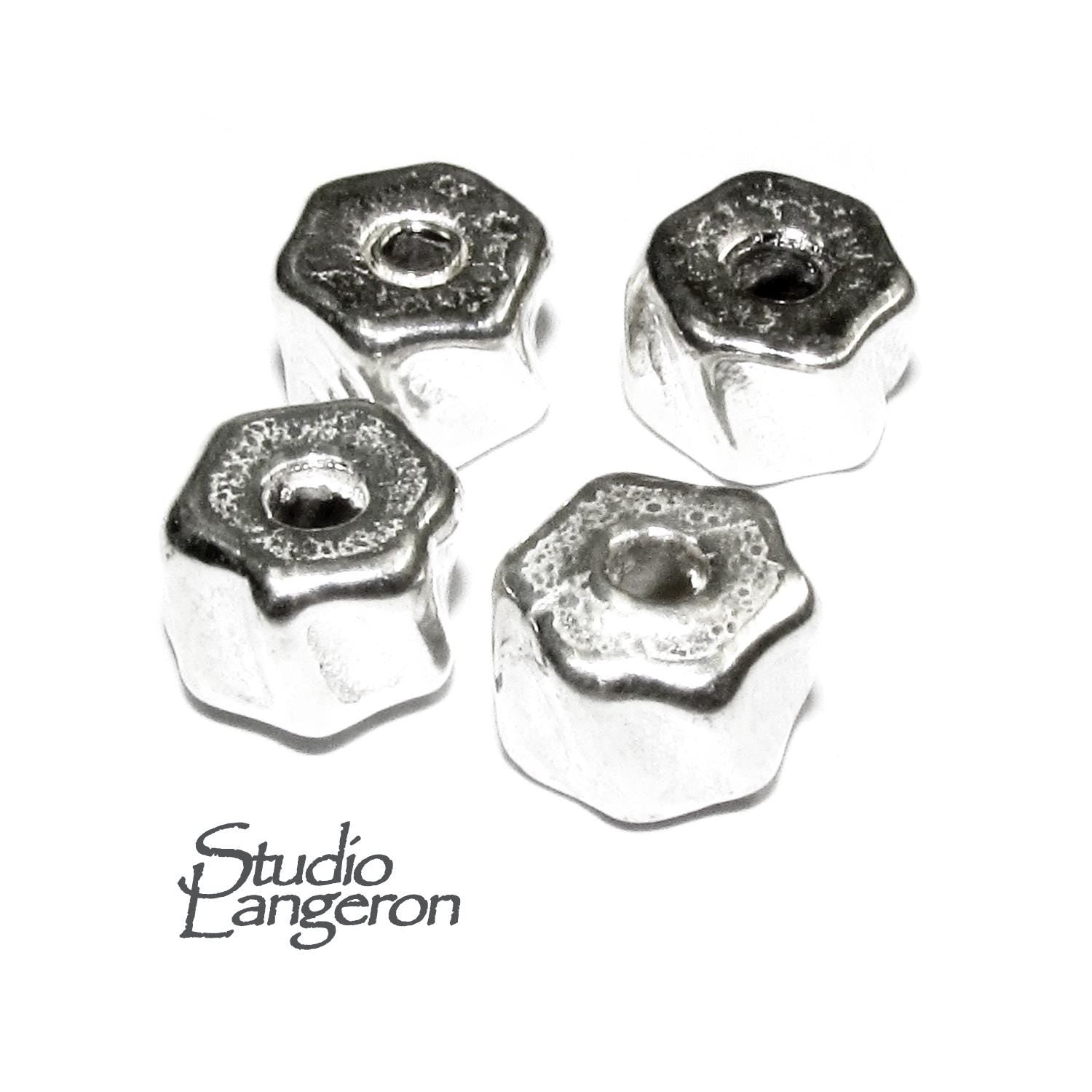 925 sterling silver handmade beads BP135, silver beads, Jewelry making, handmade beads, decorative beads, Original beads - 1 piece