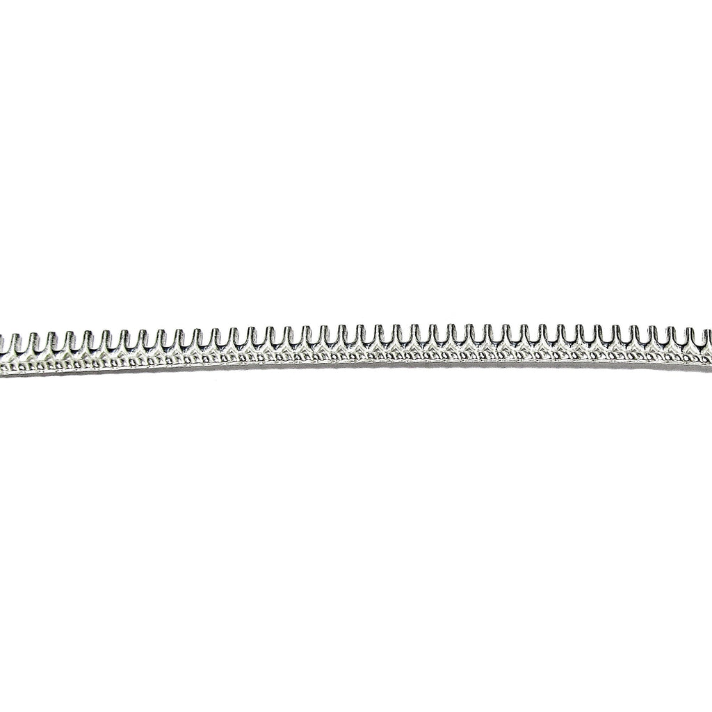935 Argentium Silver Bezel wire, Gallery wire, Gallery ribbon, Gallery pattern, Argentium silver, Wire, Jewelry making - 4 inch (10 cm)