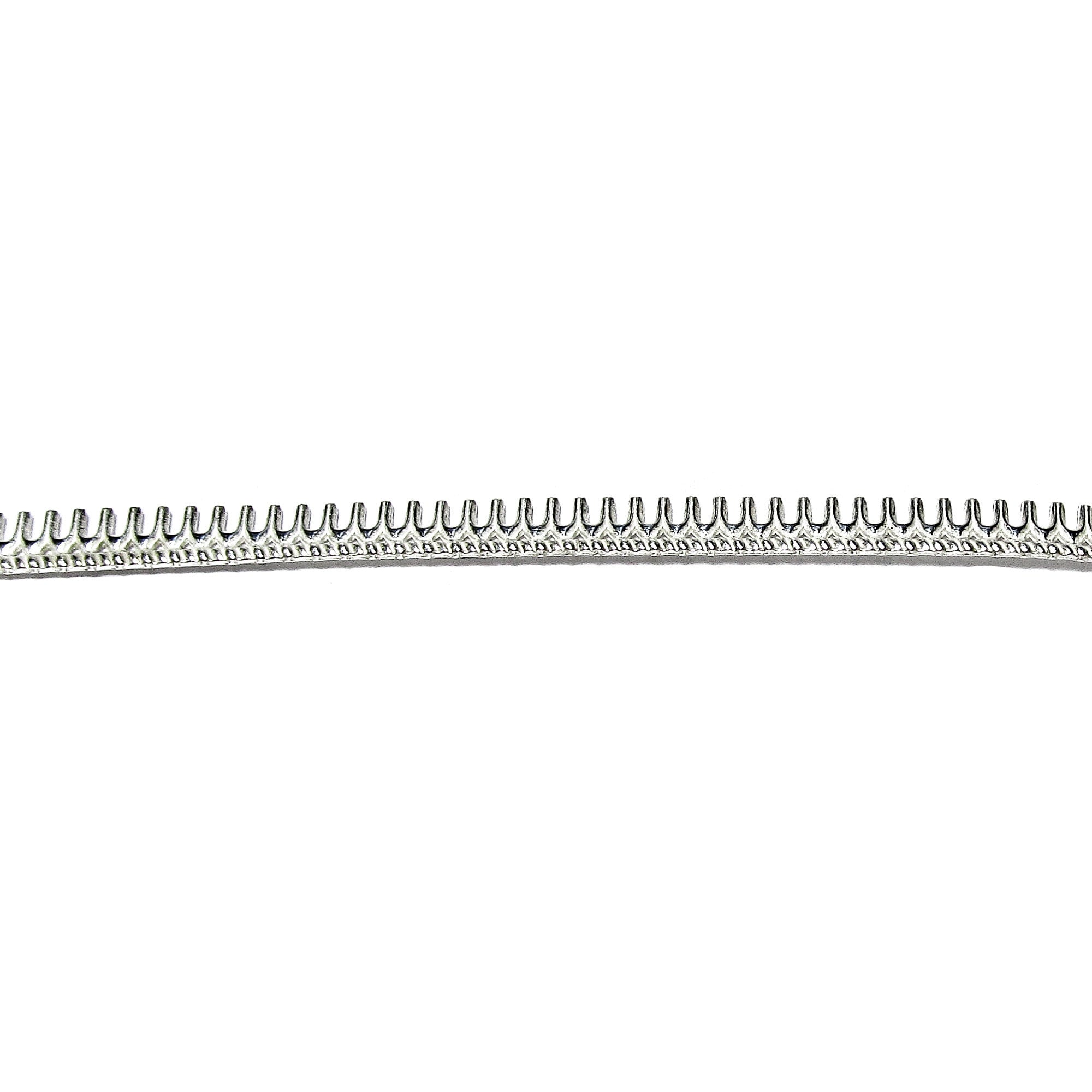 935 Argentium Silver Bezel wire, Gallery wire, Gallery ribbon, Gallery pattern, Argentium silver, Wire, Jewelry making - 4 inch (10 cm)
