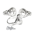 14 mm 925 sterling silver blank ring with bezel cup size 5, 6, 7, 8, Jewelry making, bezel cup, base ring, Setting, silver ring - 1 piece