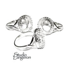 14 mm 925 sterling silver blank ring with bezel cup size 5, 6, 7, 8, Jewelry making, bezel cup, base ring, Setting, silver ring - 1 piece