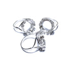 14 mm 925 sterling silver blank ring with bezel cup size 5, 6, 7, 8, Jewelry making, bezel cup, base ring, Setting, silver ring - 1 piece