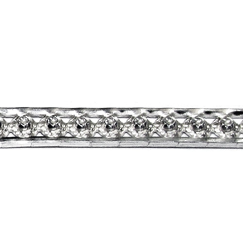 935 Argentium Silver Bezel wire, Gallery wire, Gallery ribbon, Gallery pattern, Argentium silver, Jewelry making, Wire - 4 inch (10 cm)