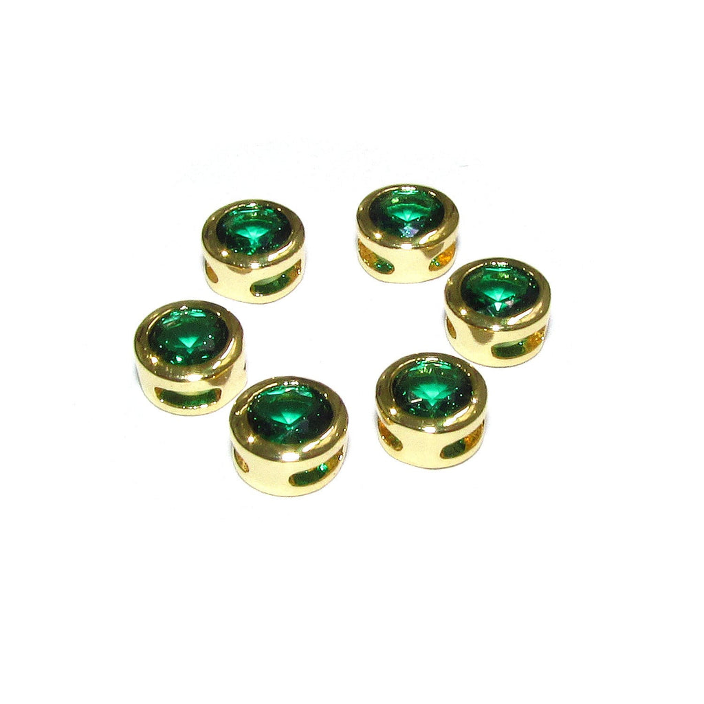 14K yellow gold filled decorative round beads with chalcedony size 5.4x3.2 mm, Jewelry making, Gold filled beads, chalcedony - 1 piece