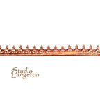 Natural Copper Gallery wire, Copper wire, Gallery pattern, Gallery ribbon, Wire, Setting, Jewelry making, Copper findings - 4 inch (10 cm)