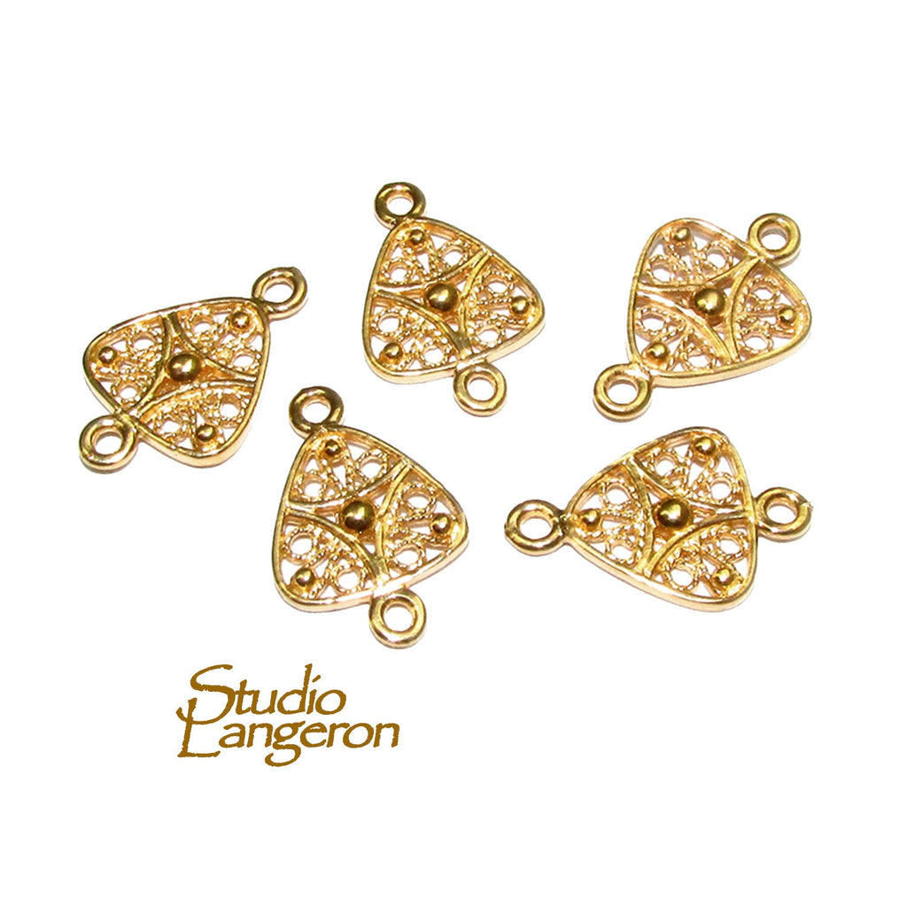 14K Gold filled link connector size 10x12 mm, gold filled, link component, Jewelry connector, Link, Connector, Jewelry making - 1 piece