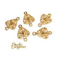 14K Gold filled link connector size 10x12 mm, gold filled, link component, Jewelry connector, Link, Connector, Jewelry making - 1 piece