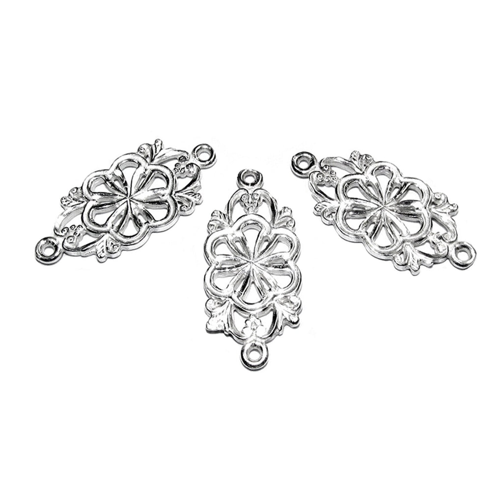 925 Sterling silver connector size 25x12 mm, Silver link component, Jewelry making, Silver 925, Link Connector, Jewelry connector - 1 piece