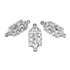 925 Sterling silver connector size 25x12 mm, Silver link component, Jewelry making, Silver 925, Link Connector, Jewelry connector - 1 piece