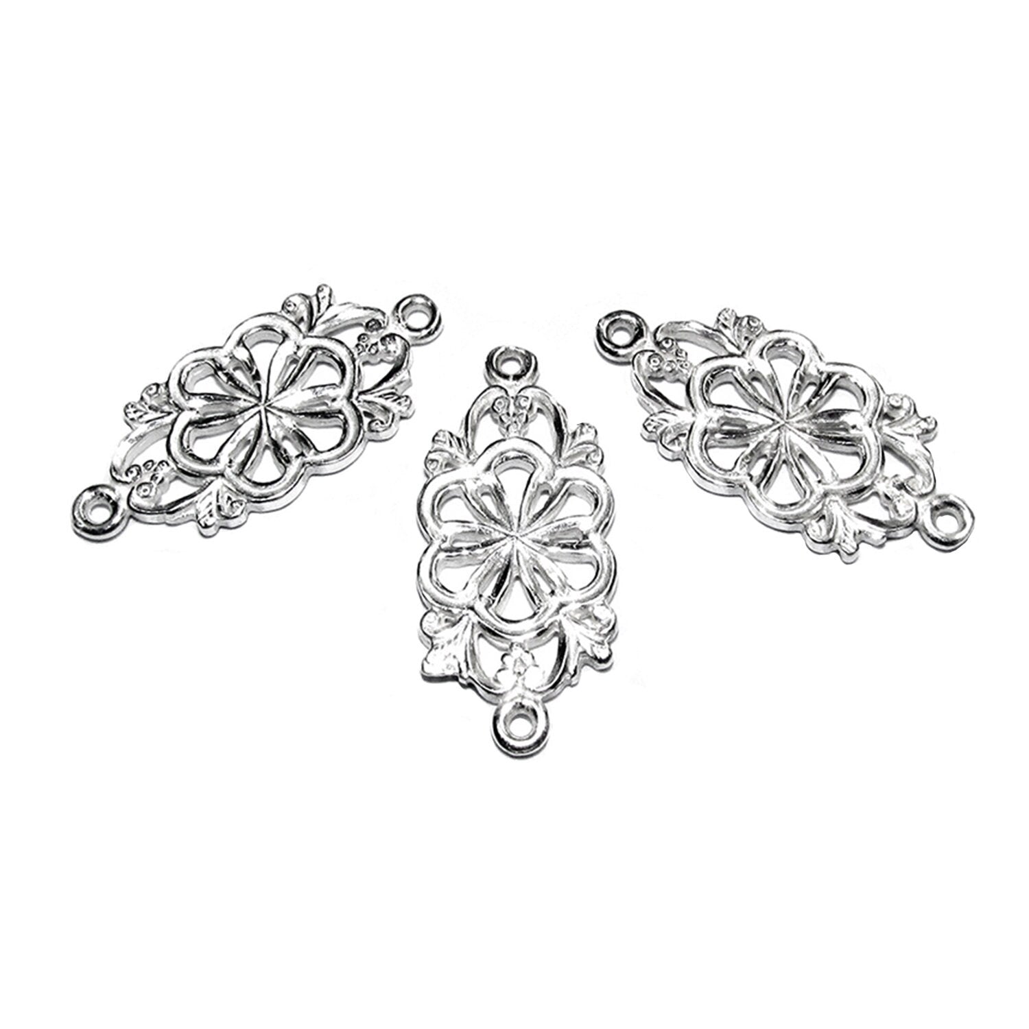 925 Sterling silver connector size 25x12 mm, Silver link component, Jewelry making, Silver 925, Link Connector, Jewelry connector - 1 piece