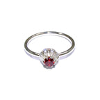 Garnet ring 925 sterling silver size 6, handmade ring, single copy, sterling silver, Garnet, 925 silver ring, gemstone, Gift ring