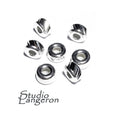 925 sterling silver diamond cut shiny rondelle beads sizes 3, 4, 5 mm, diamond cut beads, Jewelry making, rondelle beads, beads  - 1 piece