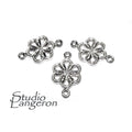 925 Sterling silver connector 1.2x1.2 cm, silver connector 7854, Link connector, Connector, Jewelry making, Jewelry connector - 1 piece