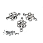 925 Sterling silver connector 1.2x1.2 cm, silver connector 7854, Link connector, Connector, Jewelry making, Jewelry connector - 1 piece