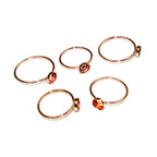14K Rose gold filled blank ring with bezel cup 5 mm size 4 - 11, Base ring, Rose Gold filled ring, setting, jewelry making - 1 piece
