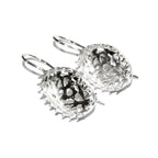 12x16 mm size 925 sterling silver blank earrings with bezel cup, Jewelry making, Setting, bezel cup, Base earrings - 1 pair (2 pieces)