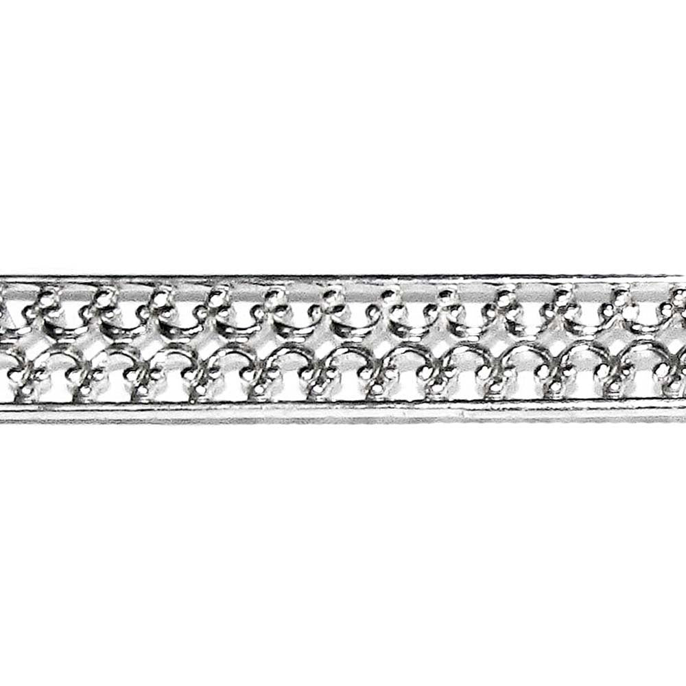935 Argentium Silver Bezel wire, Gallery wire, Gallery ribbon, Gallery pattern, Argentium silver, Jewelry making, Setting - 4 inch (10 cm)